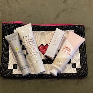 Cleansers she’s butter and perfume set with Heart makeup bag